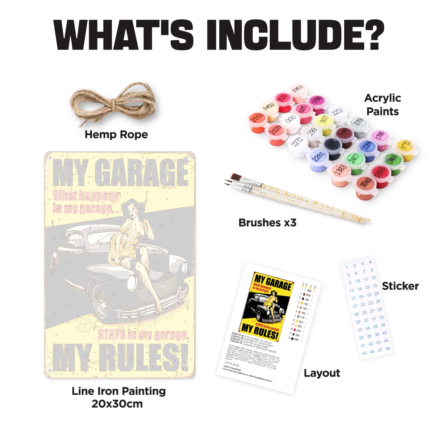My Garage, My Rules – Vintage Paint by Numbers
