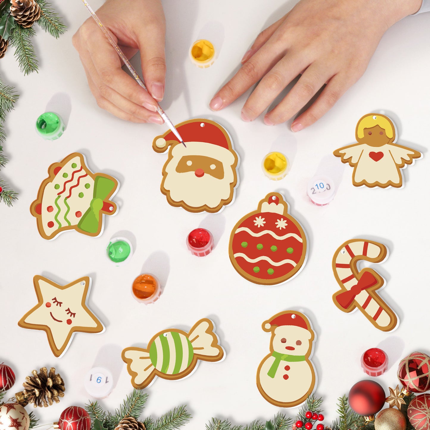 Sweet Holiday Classics Paintable Ornaments