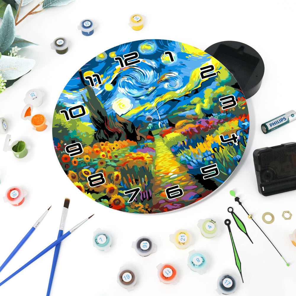 Paint the Moment – Starry Garden Clock Kit