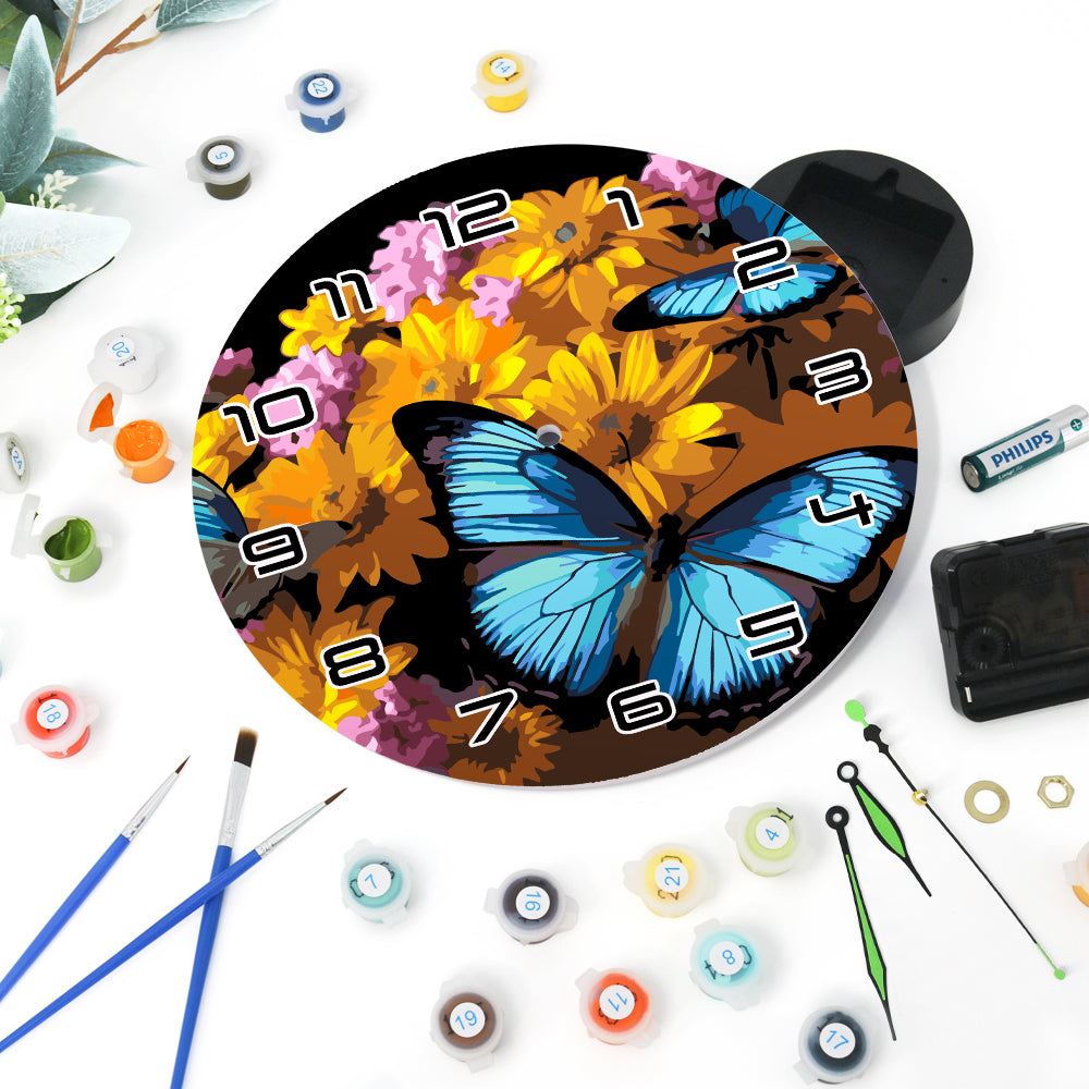 Paint the Moment – Butterfly Bloom Clock Kit