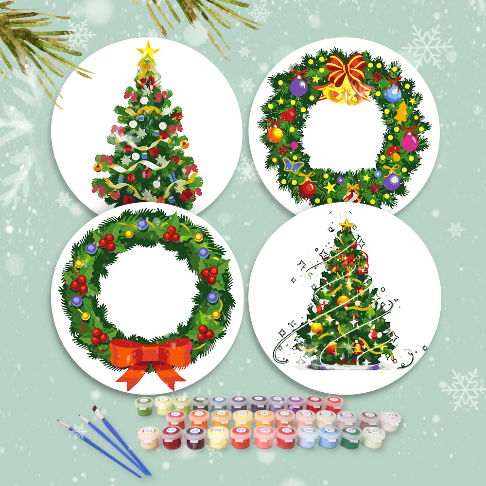 6 Piece Christmas Placemat Set 20cm - Set 25