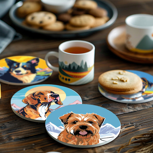 6 Piece Christmas Coaster - Set 12