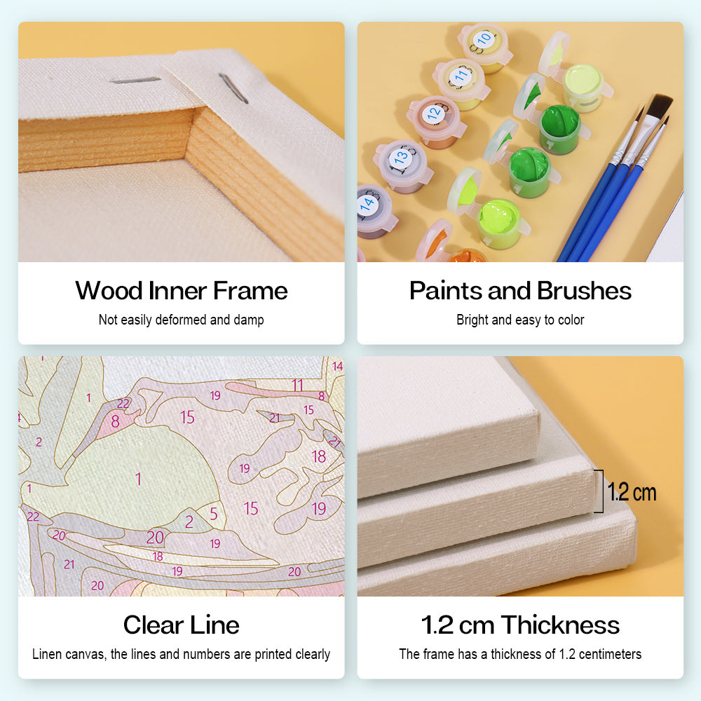 Liquid Icons 6 Pack Mini Paint by Numbers Kit