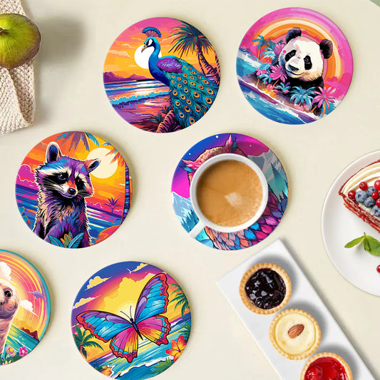 6 Piece Christmas Coaster - Set 7