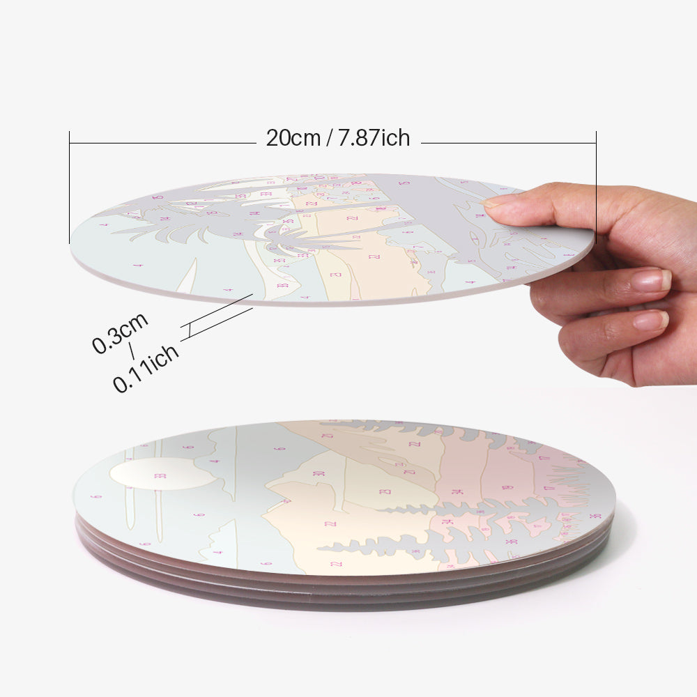 6 Piece Christmas Placemat Set 20cm - Set 3