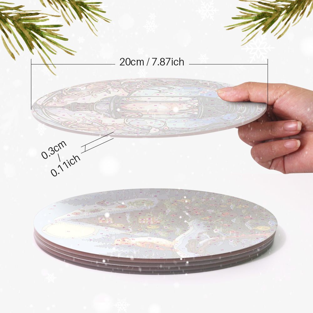 6 Piece Christmas Placemat Set 20cm - Set 6