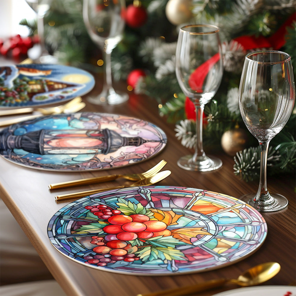6 Piece Christmas Placemat Set 20cm - Set 6