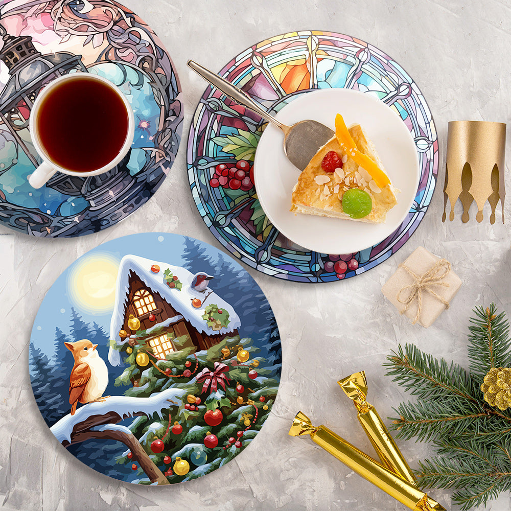 6 Piece Christmas Placemat Set 20cm - Set 6
