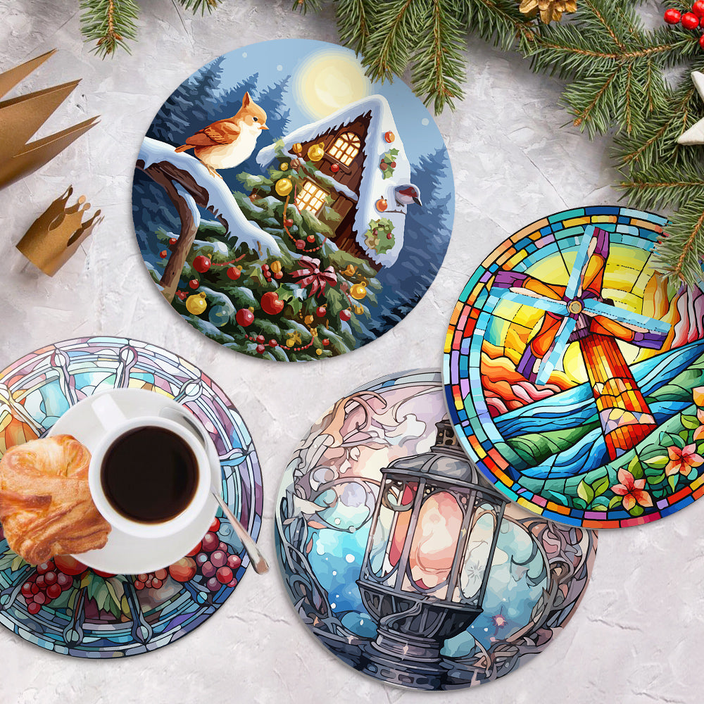 6 Piece Christmas Placemat Set 20cm - Set 6