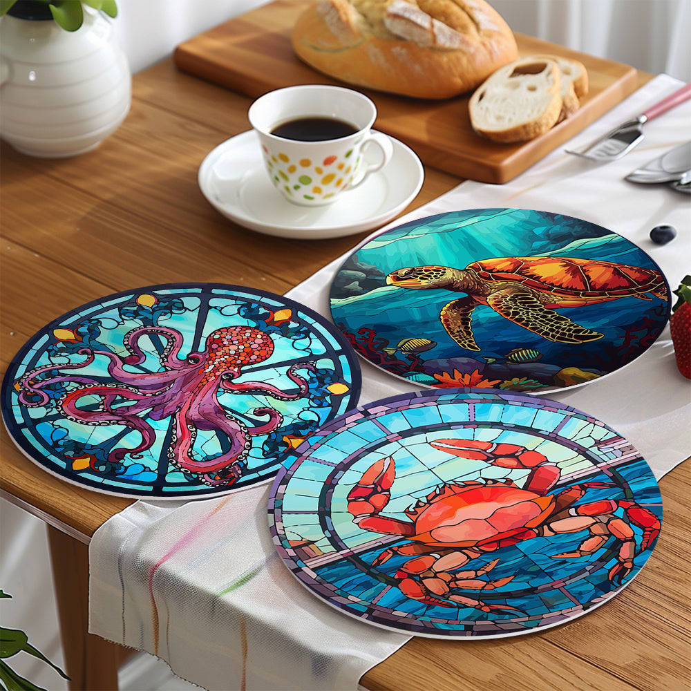 6 Piece Christmas Placemat Set 20cm - Set 7