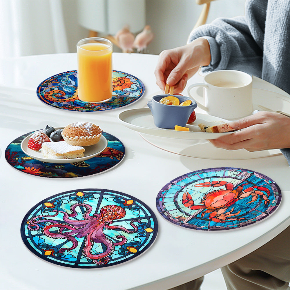 6 Piece Christmas Placemat Set 20cm - Set 7
