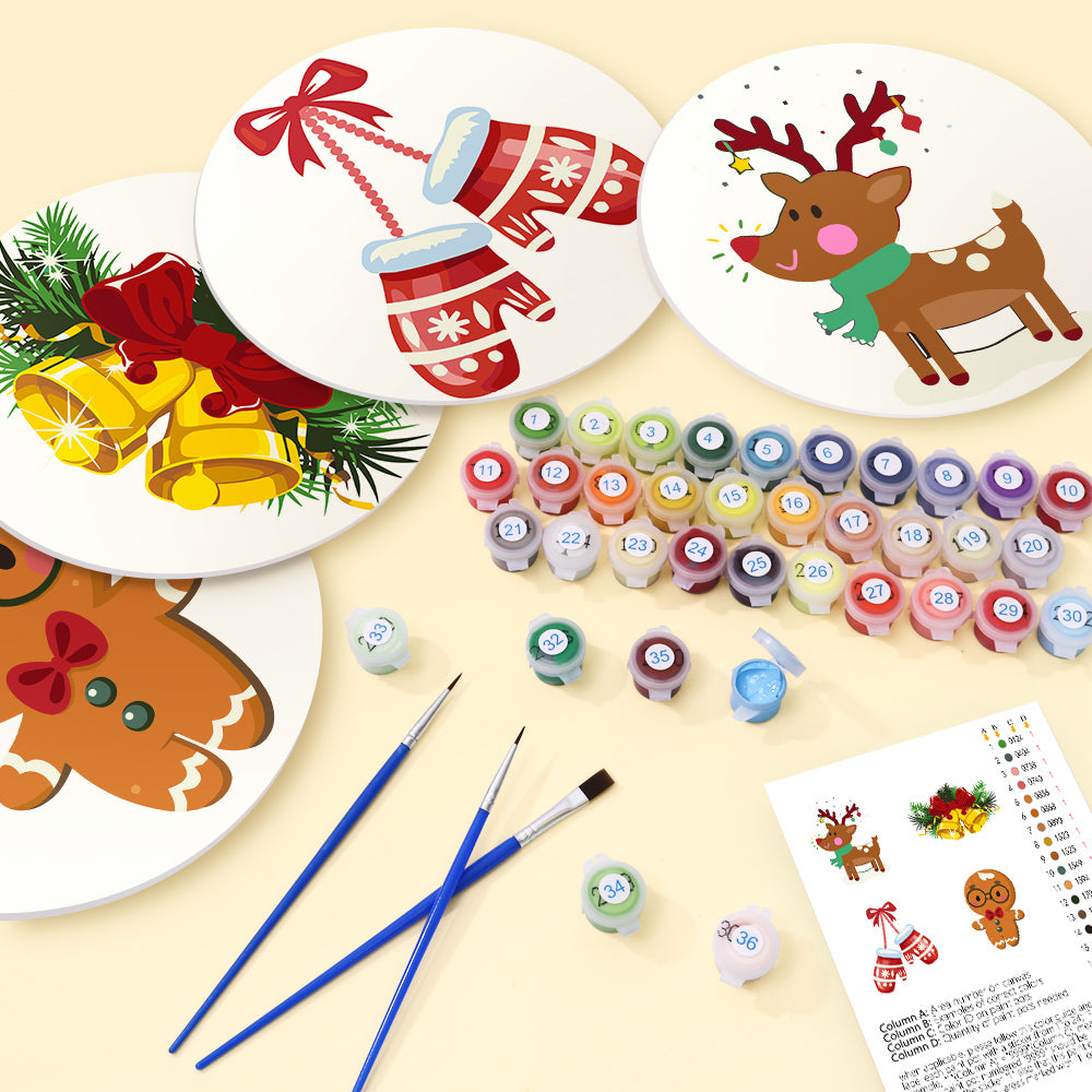 6 Piece Christmas Placemat Set 20cm - Set 23
