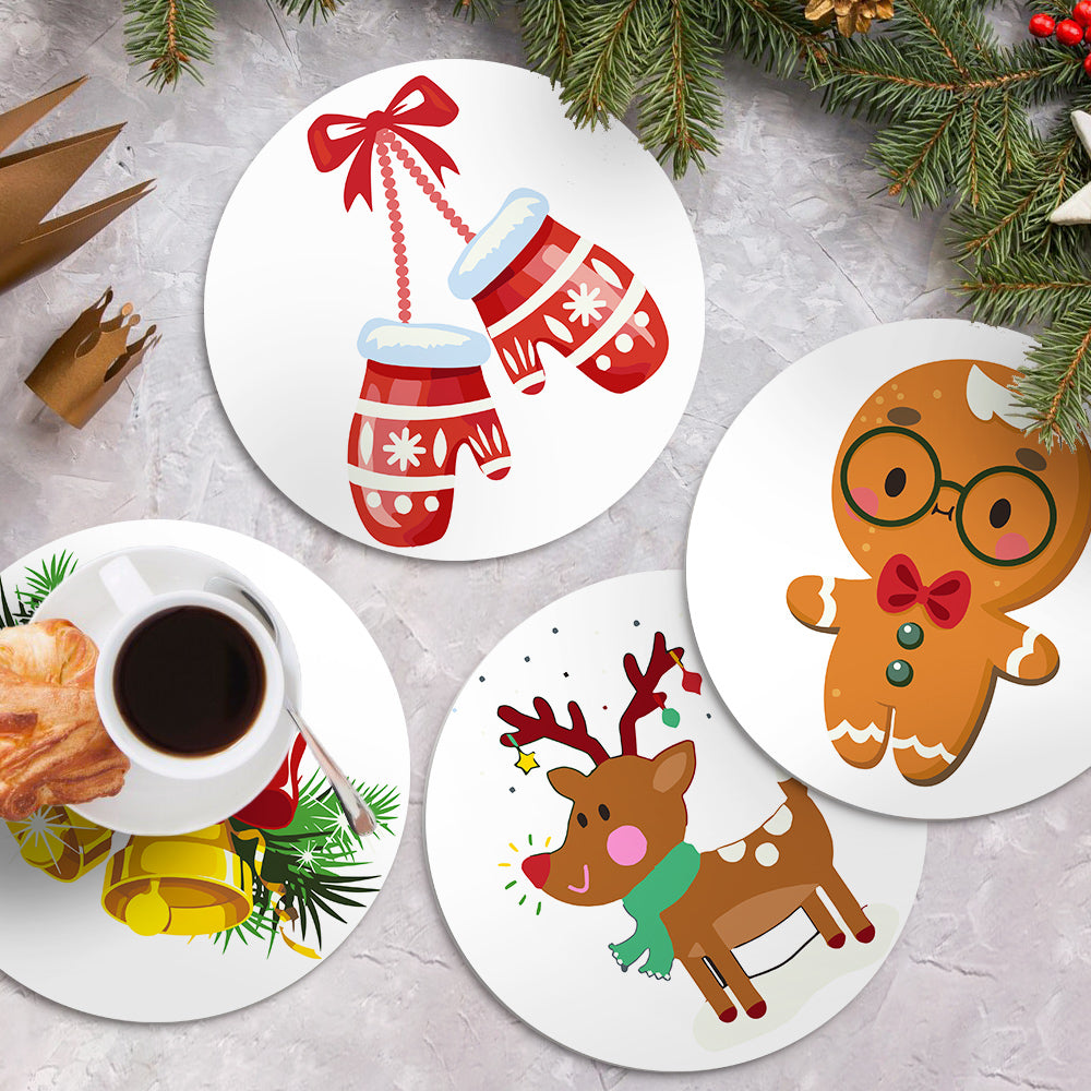 6 Piece Christmas Placemat Set 20cm - Set 23