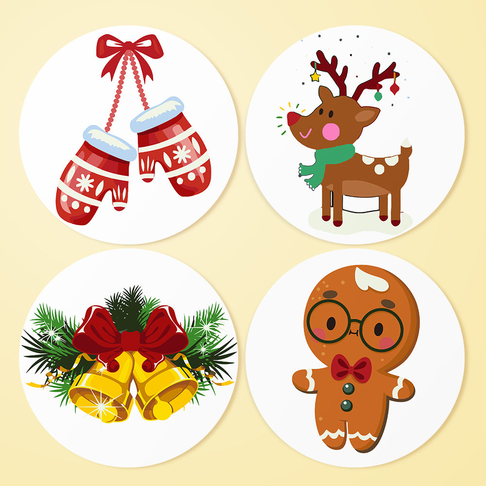 6 Piece Christmas Placemat Set 20cm - Set 23