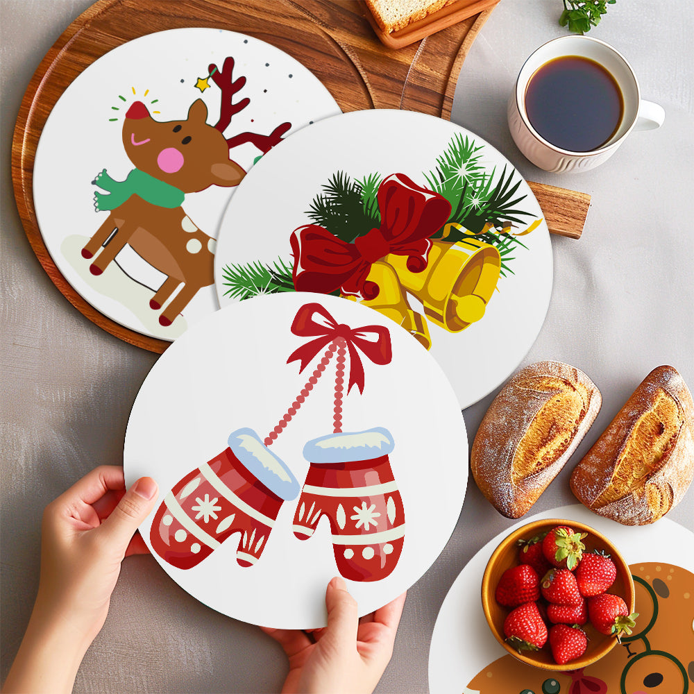 6 Piece Christmas Placemat Set 20cm - Set 23