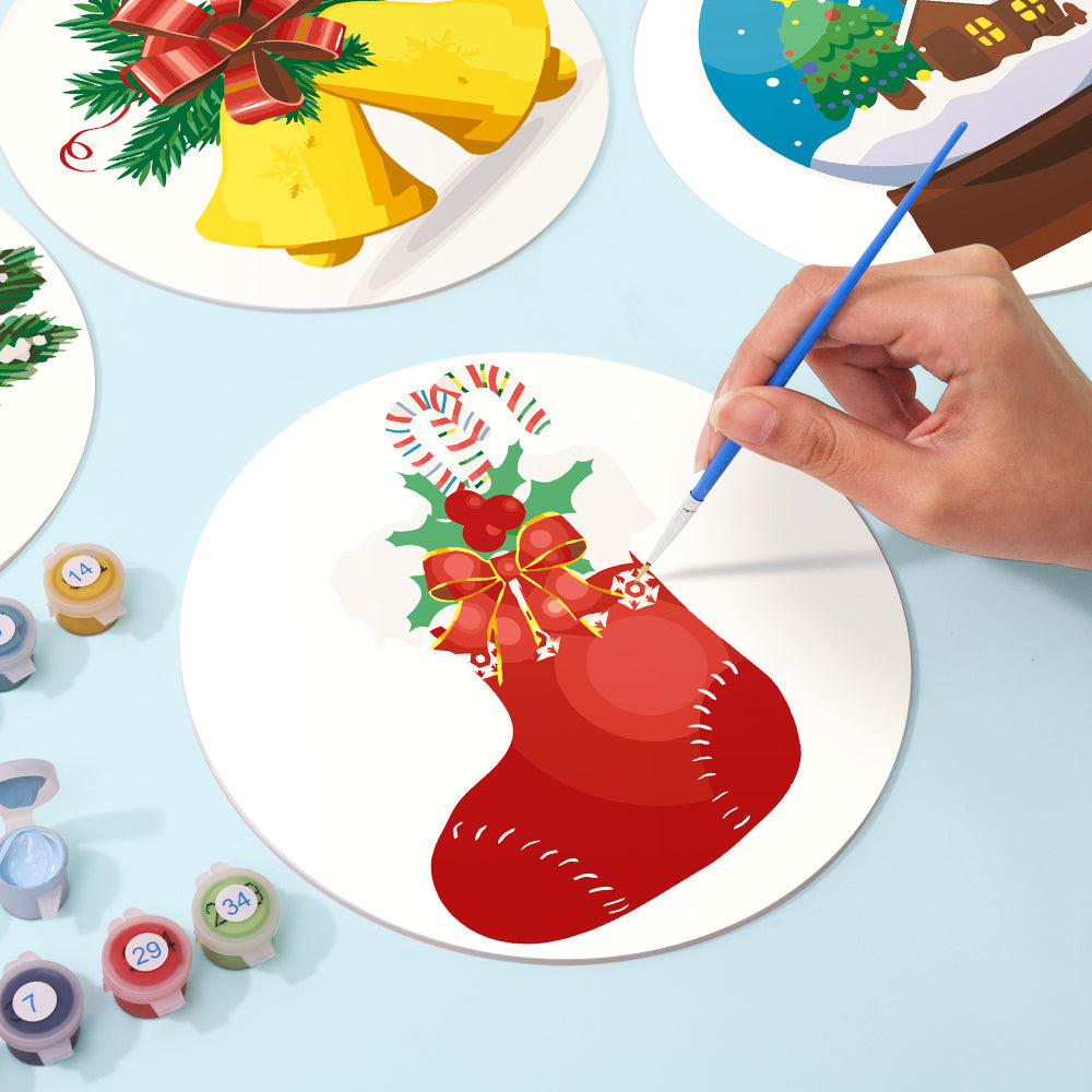 6 Piece Christmas Placemat Set 20cm - Set 24