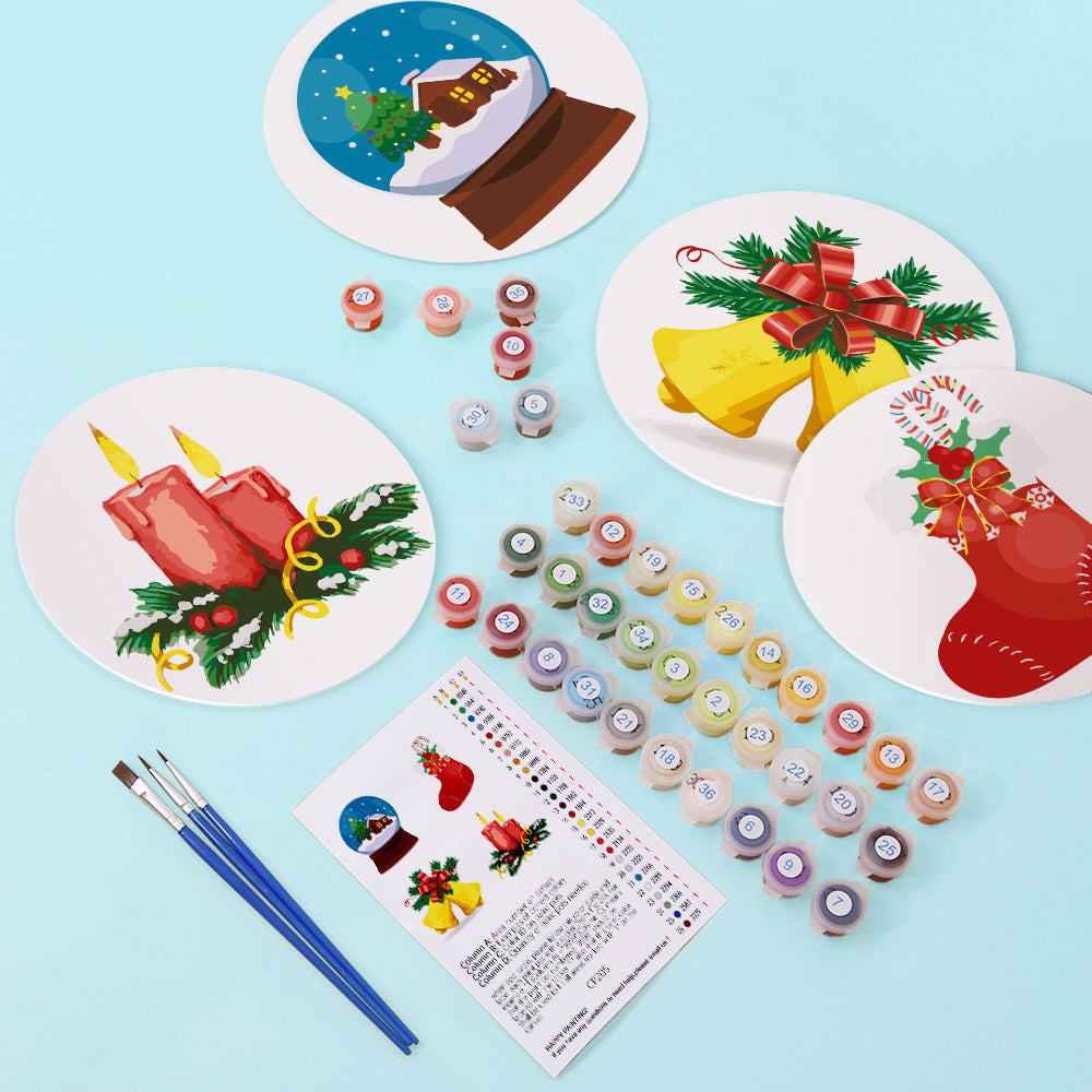 6 Piece Christmas Placemat Set 20cm - Set 24