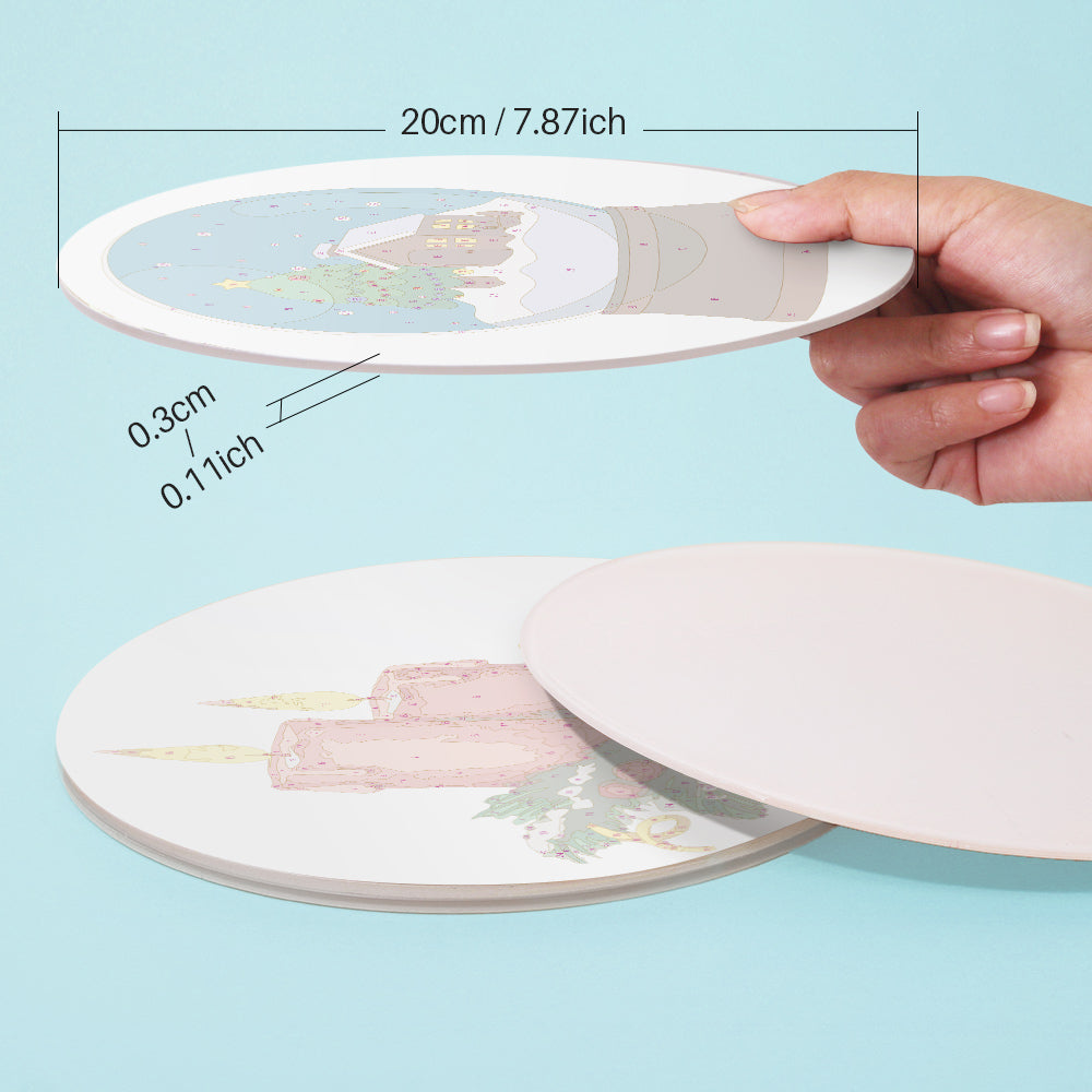 6 Piece Christmas Placemat Set 20cm - Set 24