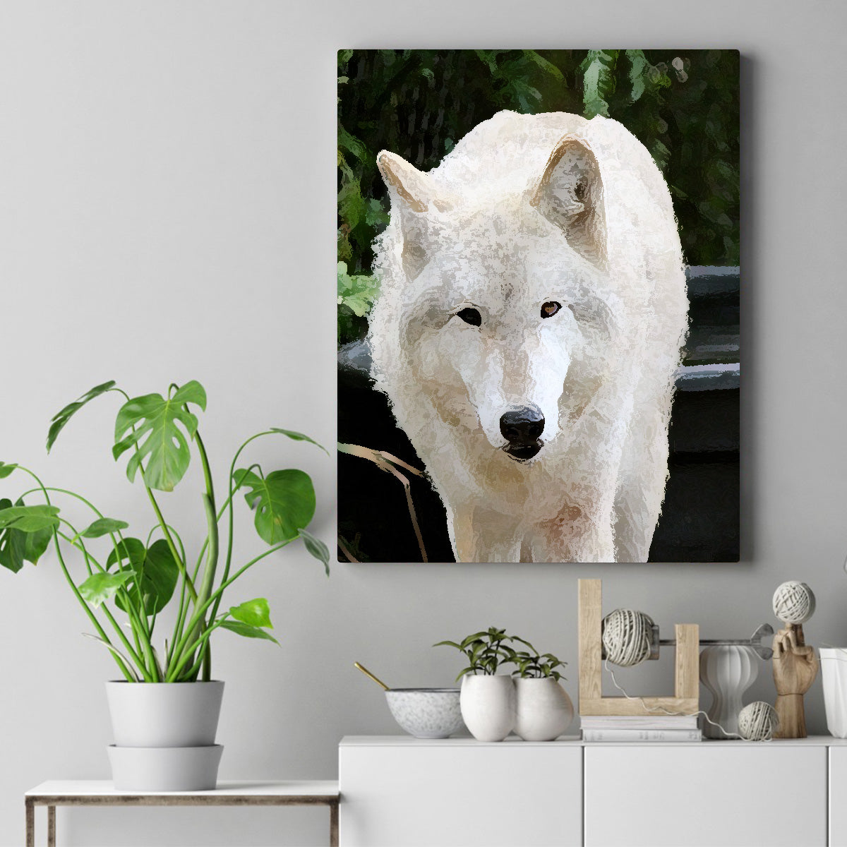 Wolf "Chatima aka Chatty" Paint by Numbers Canvas Kit