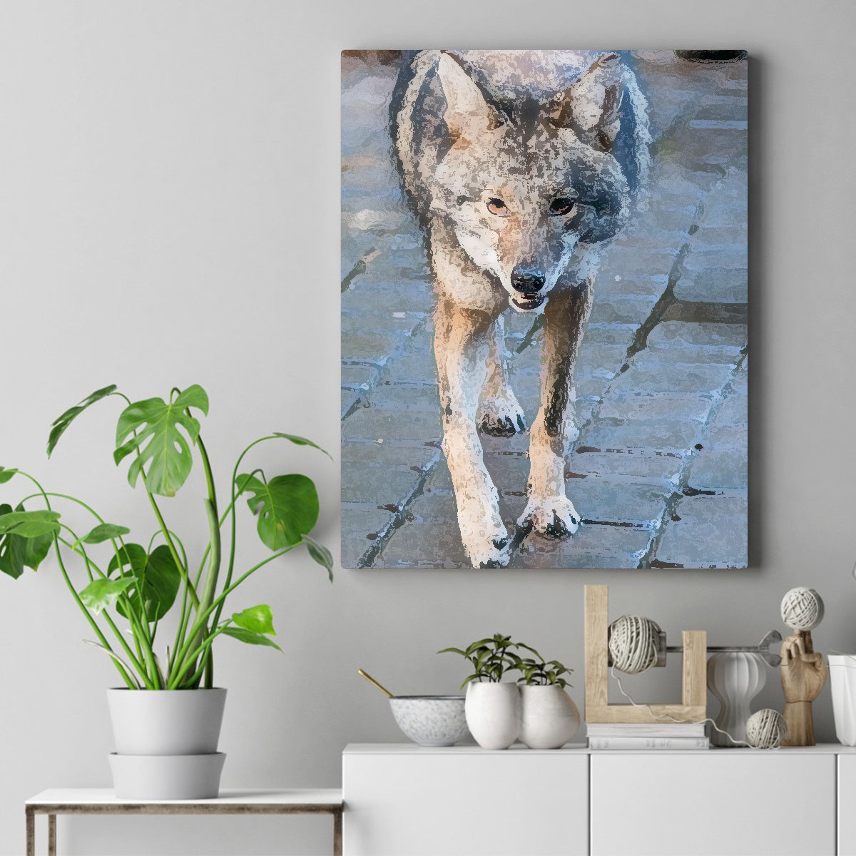 Coyote "Girly" Paint by Numbers Canvas Kit