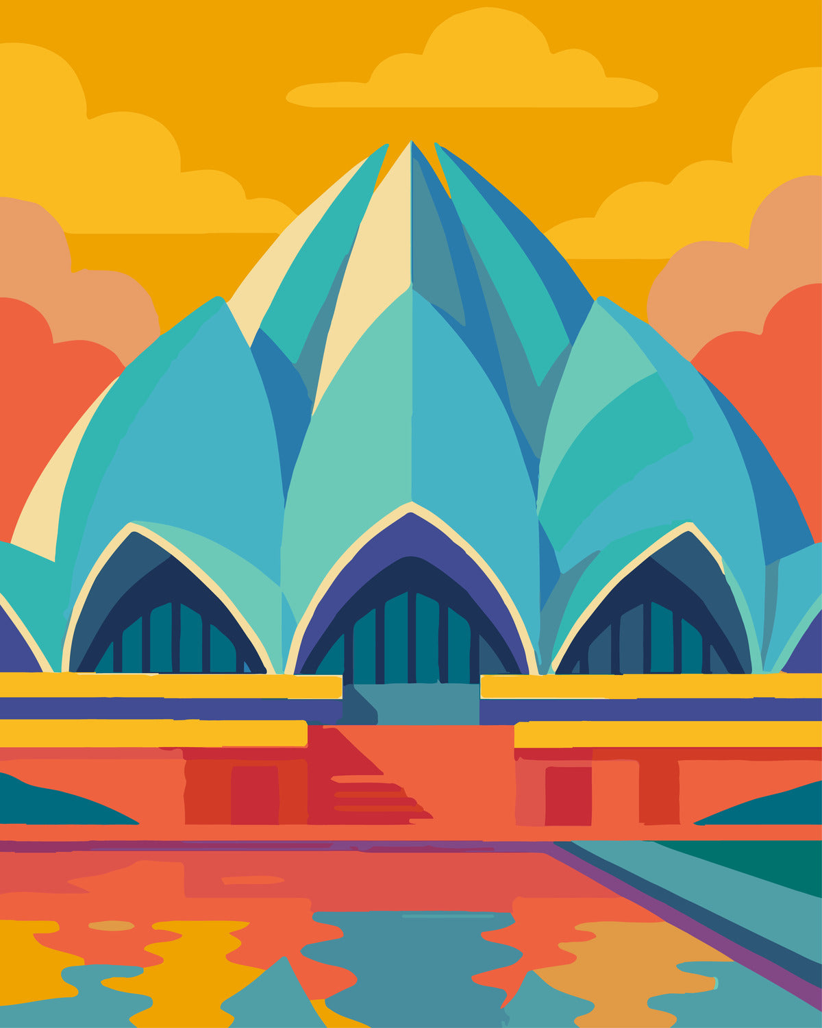 Lotus Temple Set 5