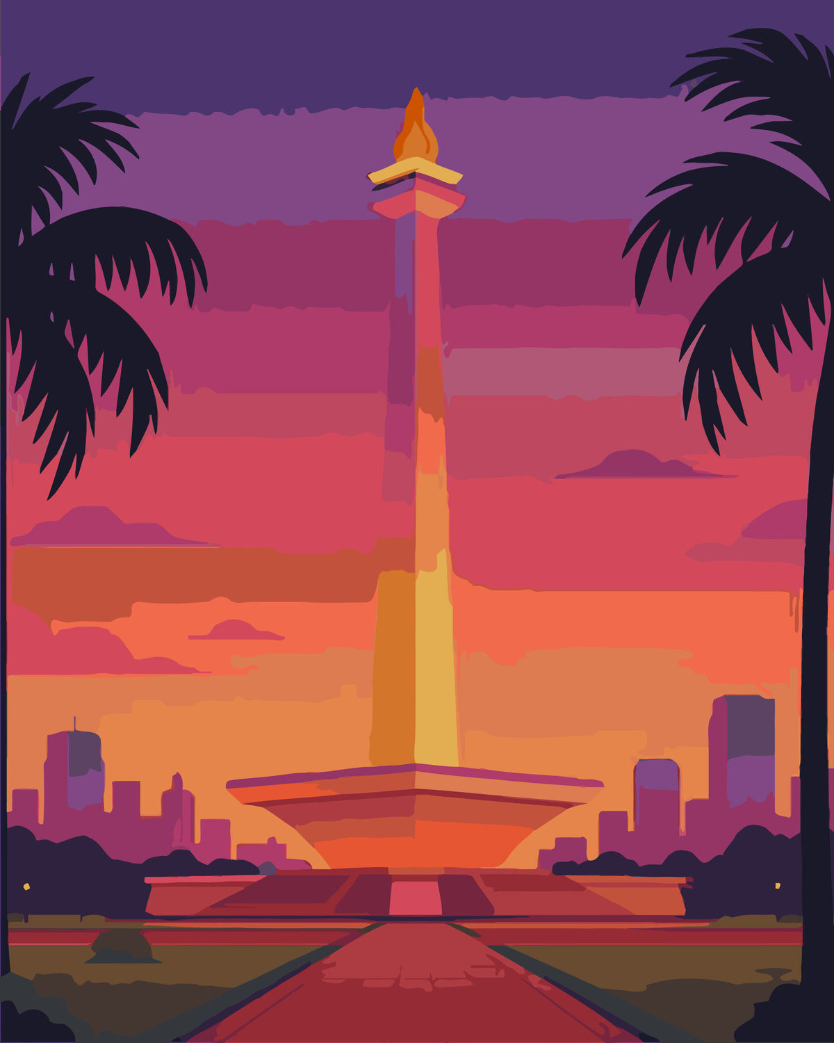 National Monument Jakarta Monas Set 1