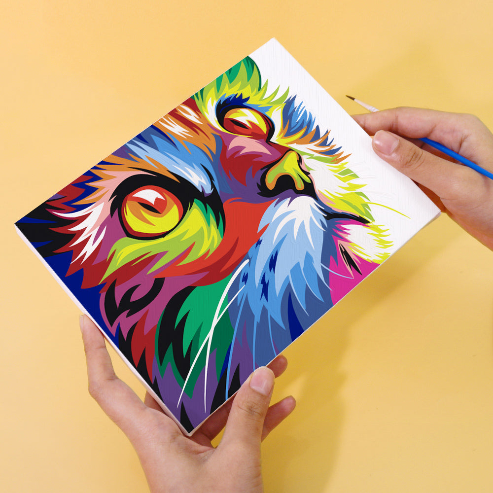 Vivid Wildlife 6 Pack Mini Paint by Numbers Kit