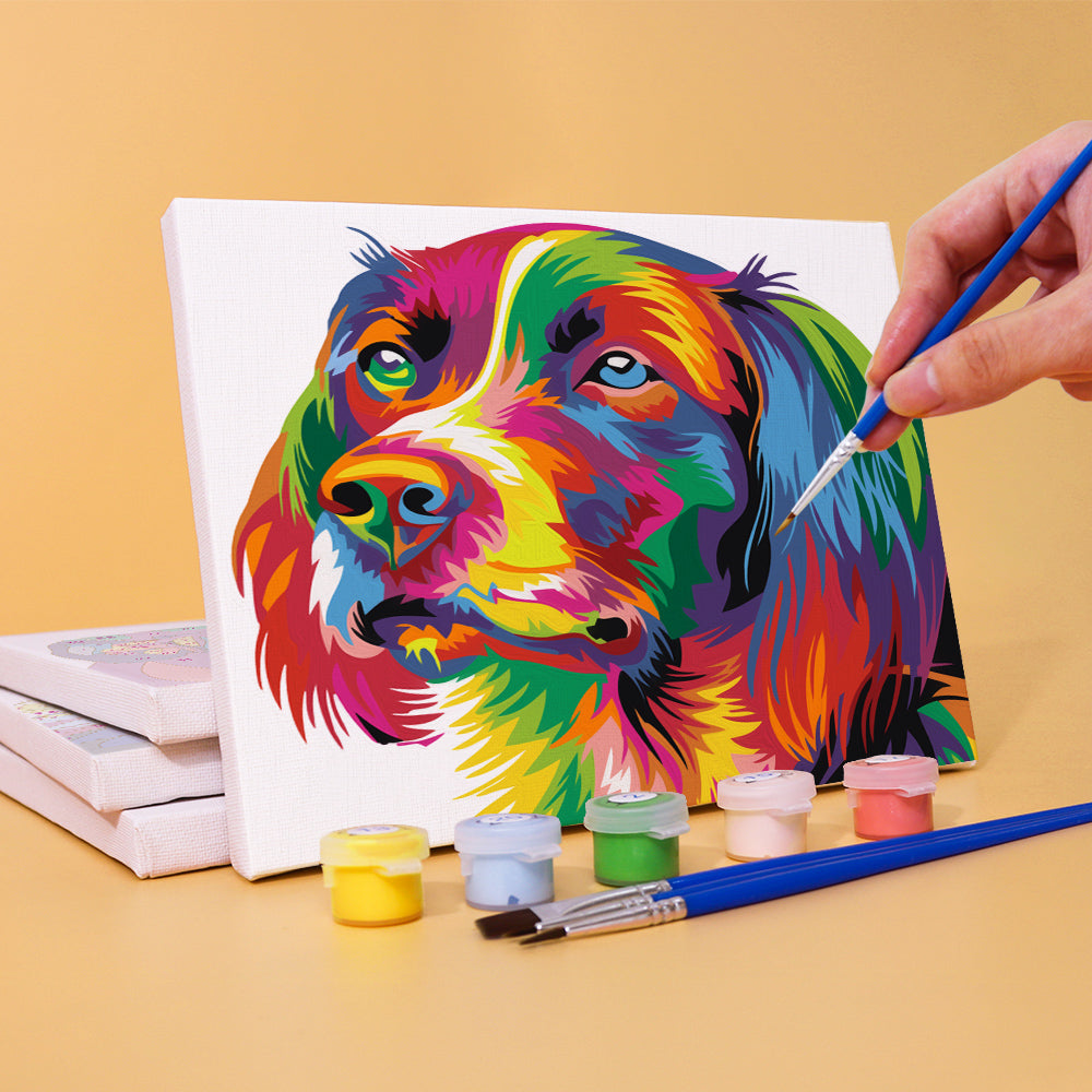 Vivid Wildlife 6 Pack Mini Paint by Numbers Kit