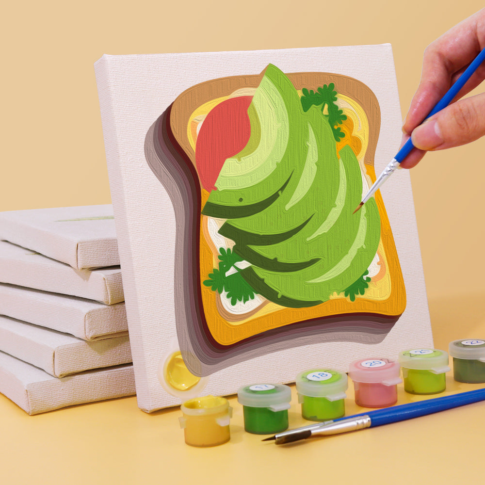 Tasty Bites 6 Pack Mini Paint by Numbers Kit