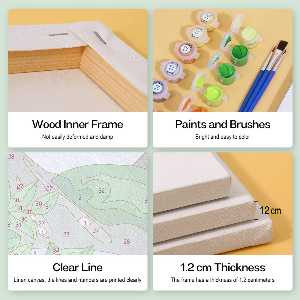 Four Seasons Landscape 4 Pack Mini Paint by Numbers Kit