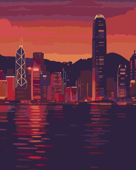 Victoria Harbour Skyline Set 1