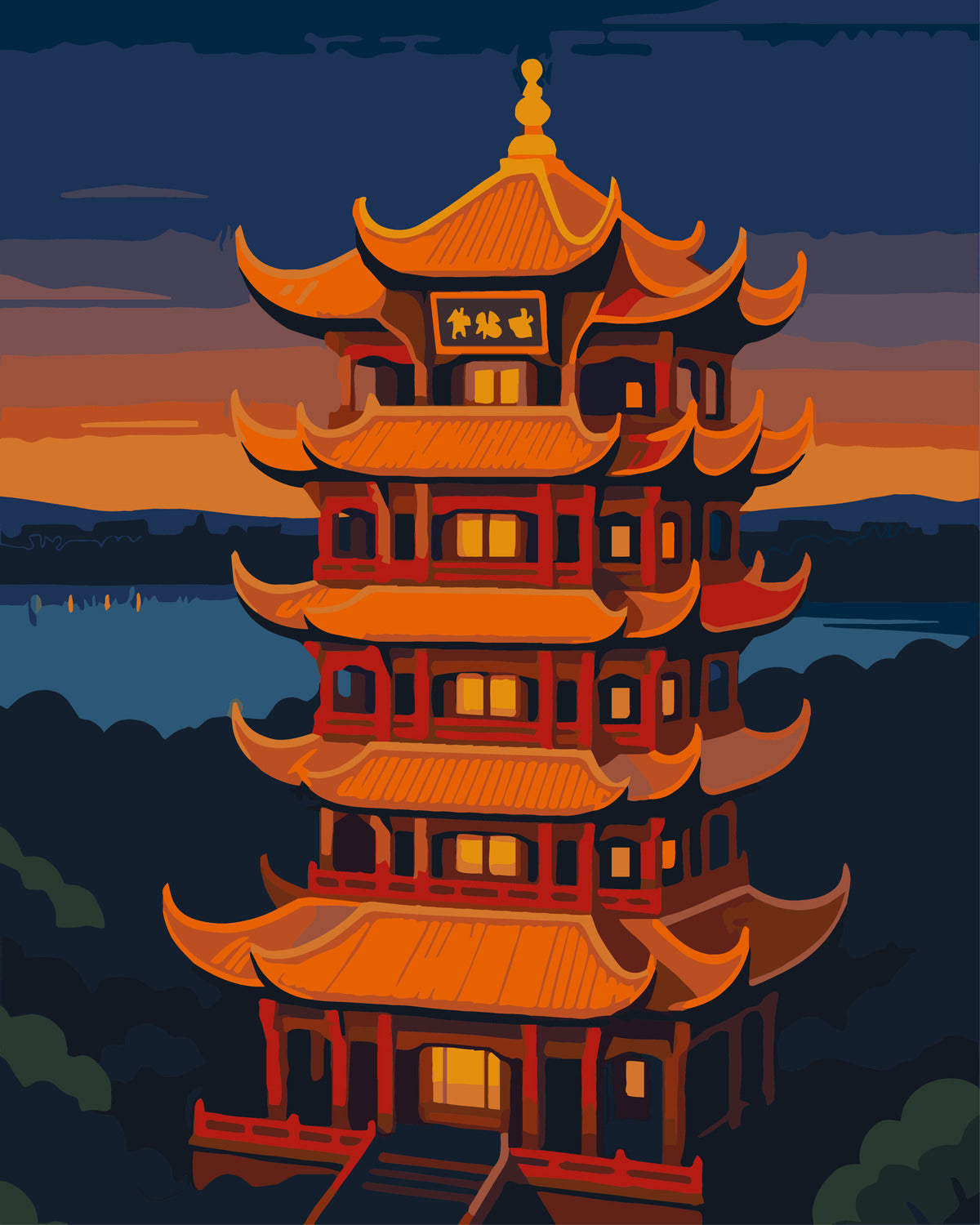 Yelow Crane Tower Set 1