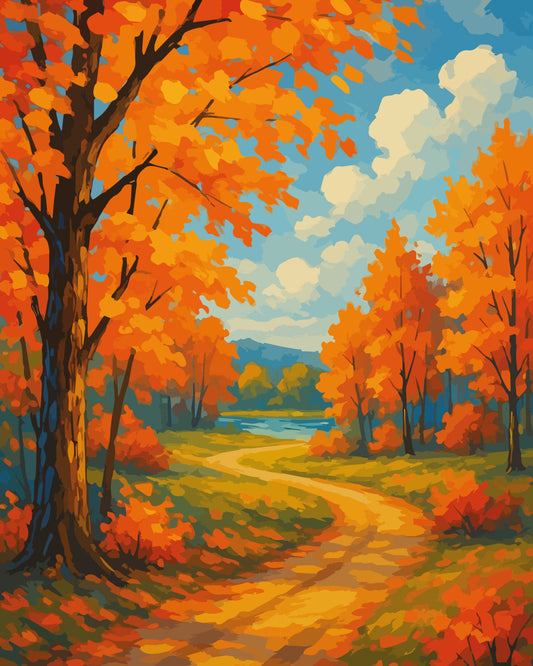 The Beauty of Fall on Canvas: Autumn-Themed Paint by Numbers Kits