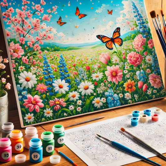 Welcoming Spring with Paint by Numbers: A Season of Renewal and Creativity