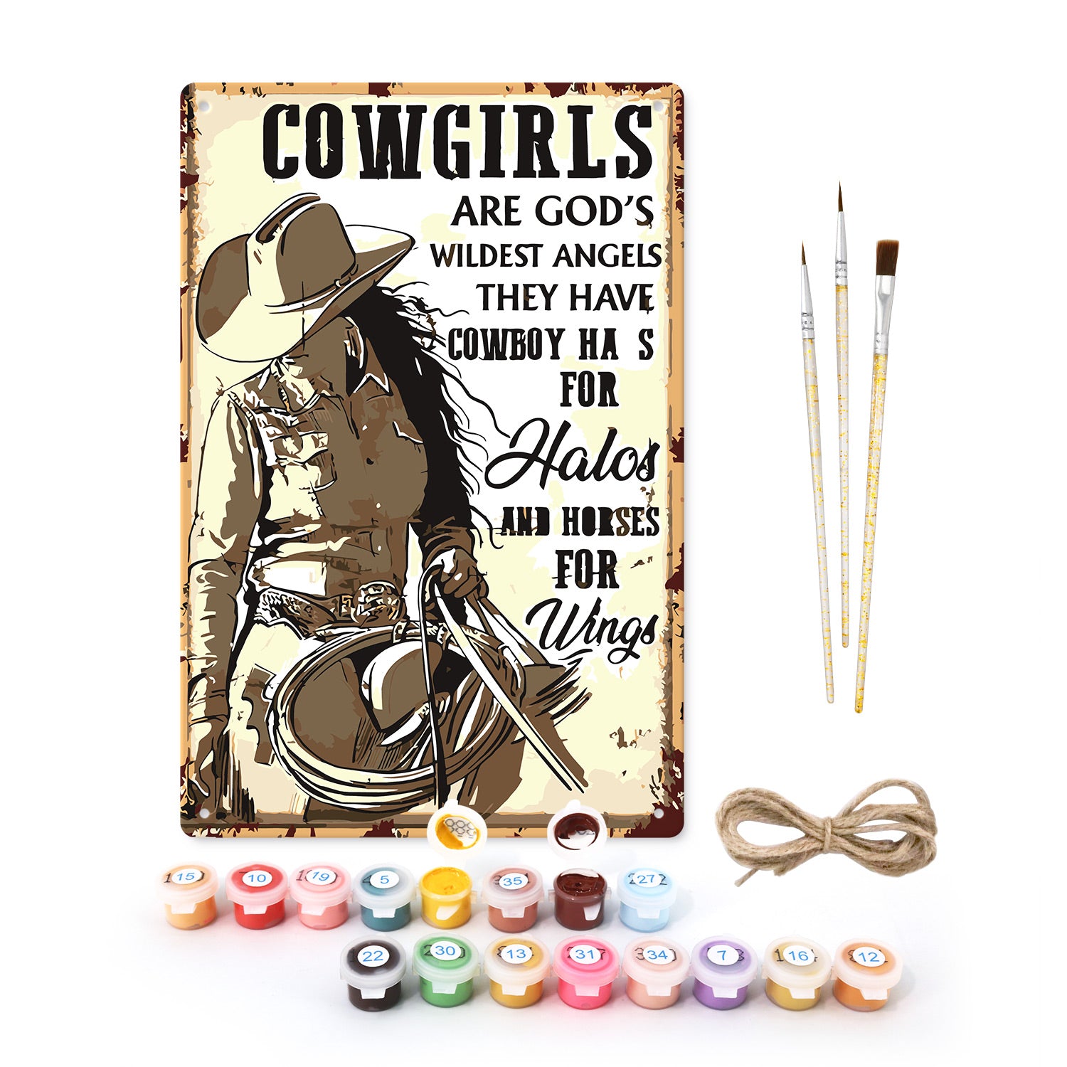 Cowgirls – God’s Wildest Angels – Vintage Paint by Numbers – Paint Your ...