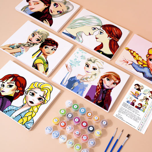 Frozen Legacy 6 Pack Mini Paint by Numbers Kit