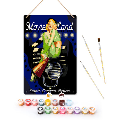 Movie Land – Vintage Paint by Numbers