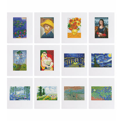 12 Assorted Art Diamond Paintings