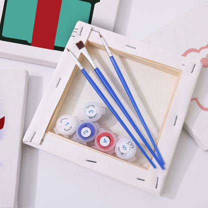 Holiday Treasures 4 Pack Mini Paint by Numbers Kit