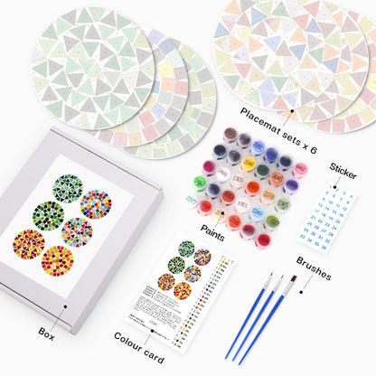 6 Piece Christmas Placemat Set 20cm - Set 9