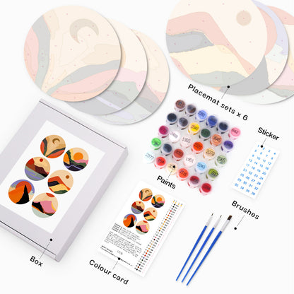 6 Piece Christmas Placemat Set 20cm - Set 15