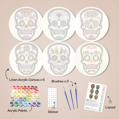 6 Piece Christmas Placemat Set 20cm - Set 18