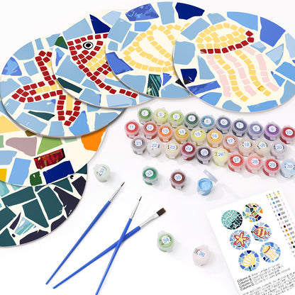 6 Piece Christmas Placemat Set 20cm - Set 10