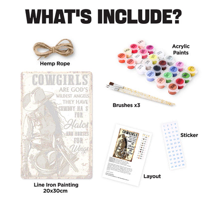 Cowgirls – God’s Wildest Angels – Vintage Paint by Numbers