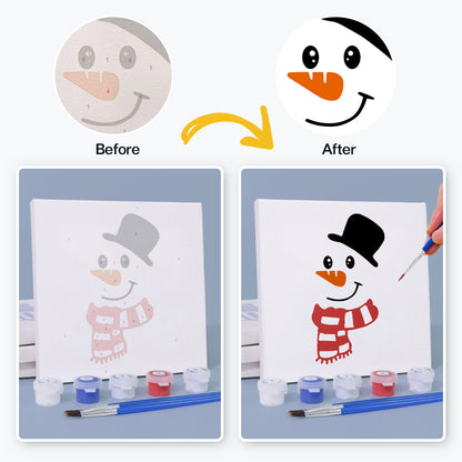 Festive Cheer 4 Pack Mini Paint by Numbers Kit