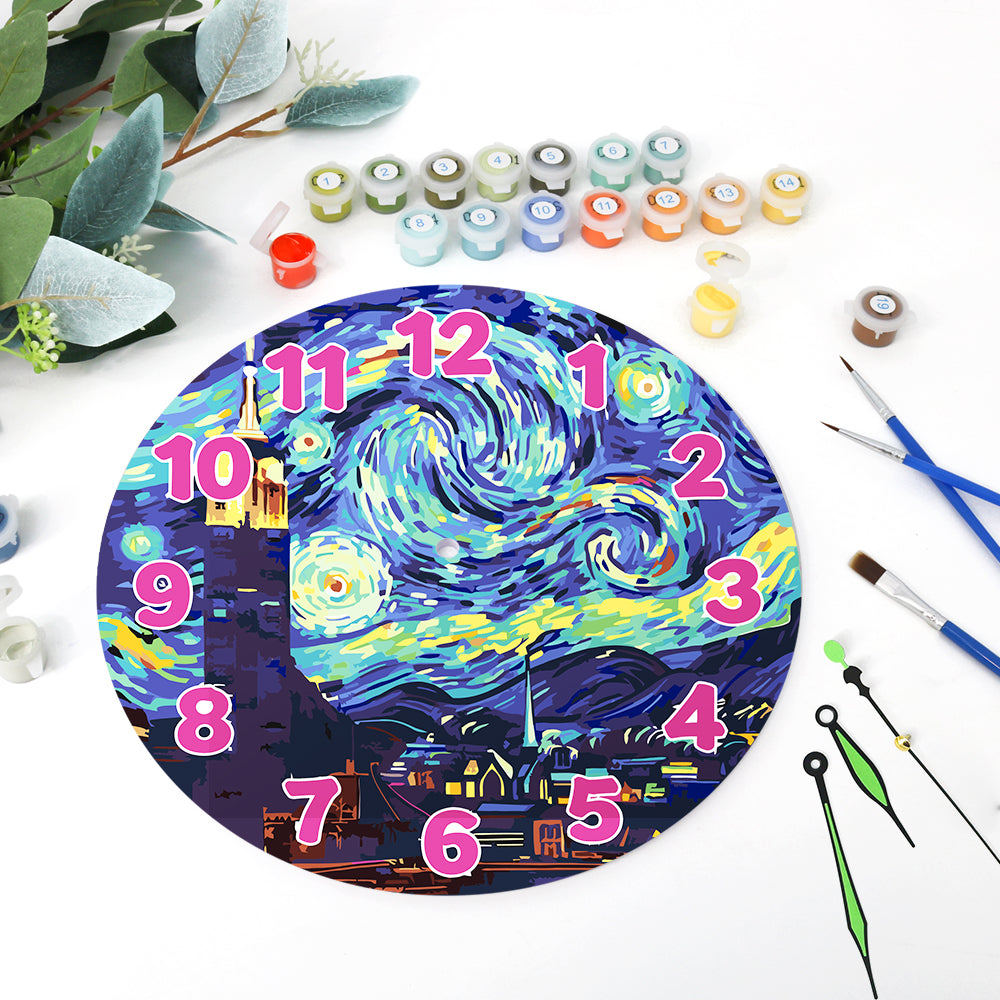 Paint the Moment – Starry Night Clock Kit