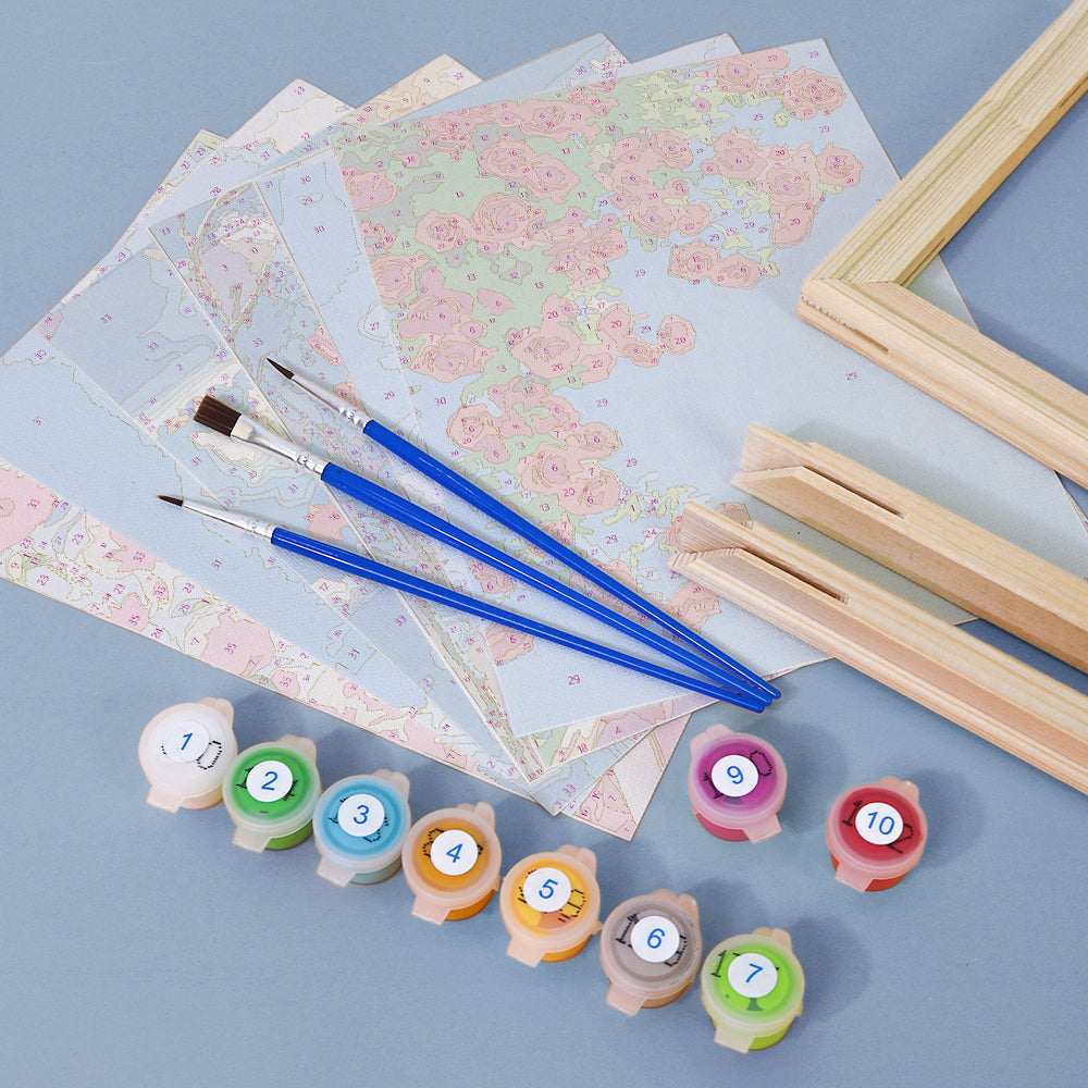 Bouquets of Light 6 Pack Mini Paint by Numbers Kit