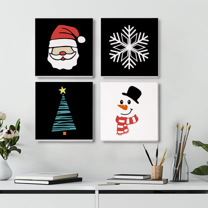 Festive Cheer 4 Pack Mini Paint by Numbers Kit