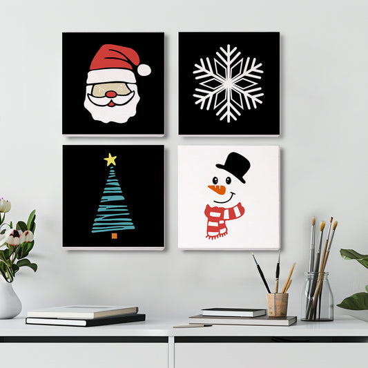 Festive Cheer 4 Pack Mini Paint by Numbers Kit