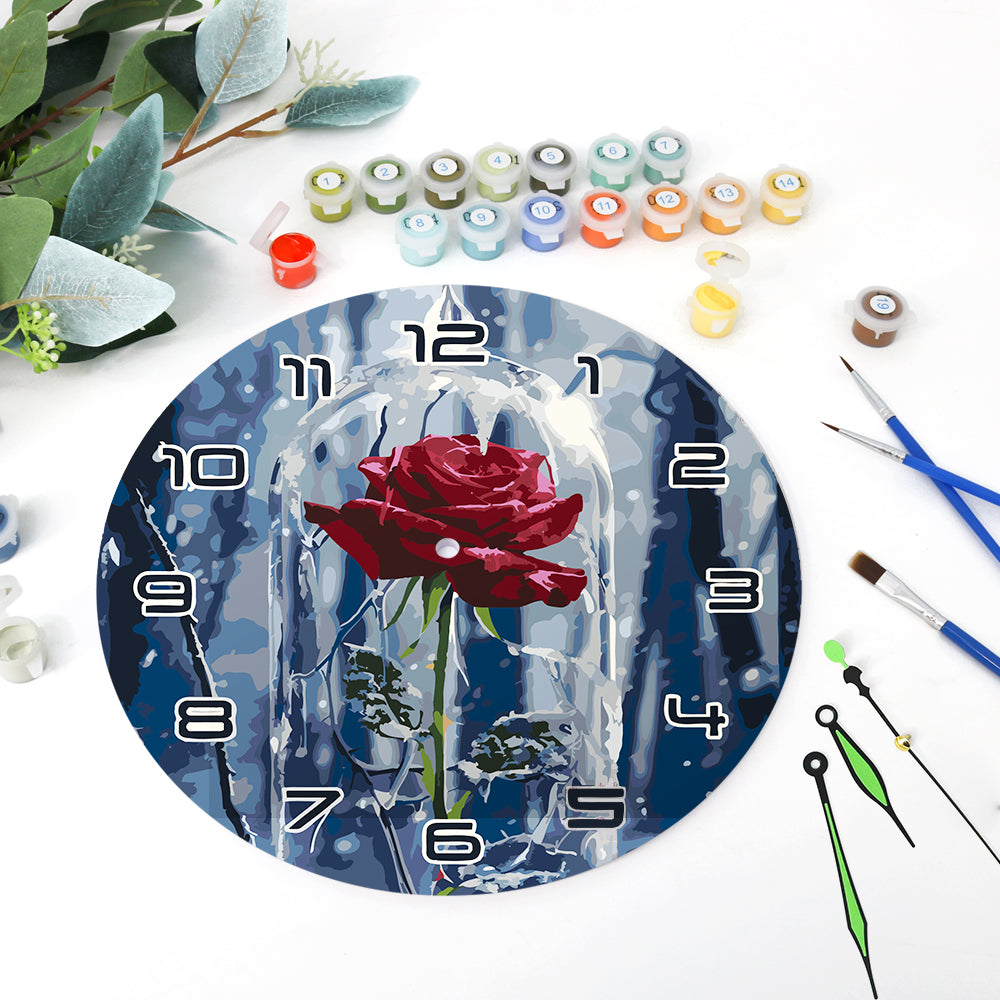 Paint the Moment – Enchanted Rose Clock Kit